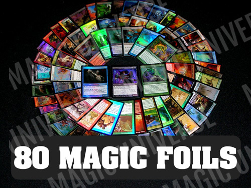 Assorted foil mtg magic - 80,