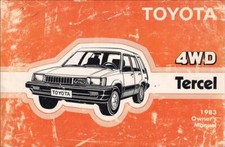 1983 Toyota 4WD Tercel Owners