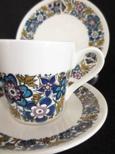 British Vintage Royal Tuscan 3 Piece Set Cup Saucer Plate Trio From Japan