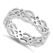 5.8mm Unisex Celtic Band Ring