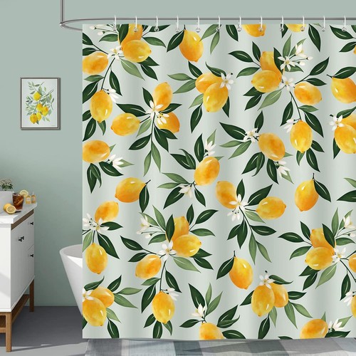 Bonhause lemon shower curtain - bonhause,