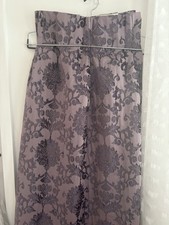 Lovely Heavy Paoletti Hanover Damson Damask goblet Pleat  Lined Curtains 36x67L”