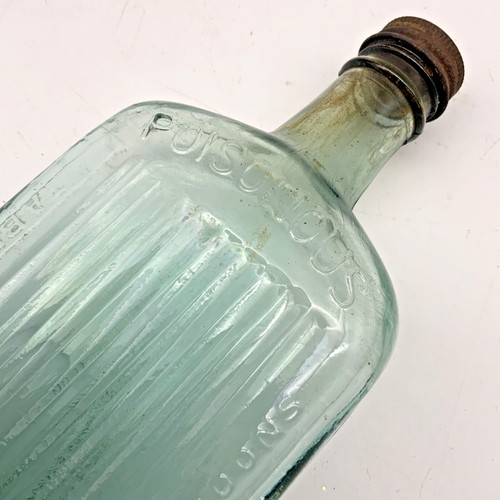 Vintage glass bottle sanizal - vintage,