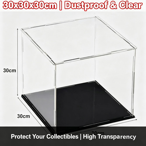 Clear acrylic display case - clear,