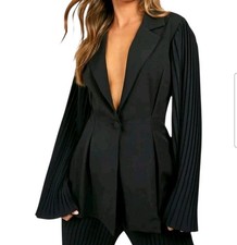New Boohoo Black Blazer Jacket