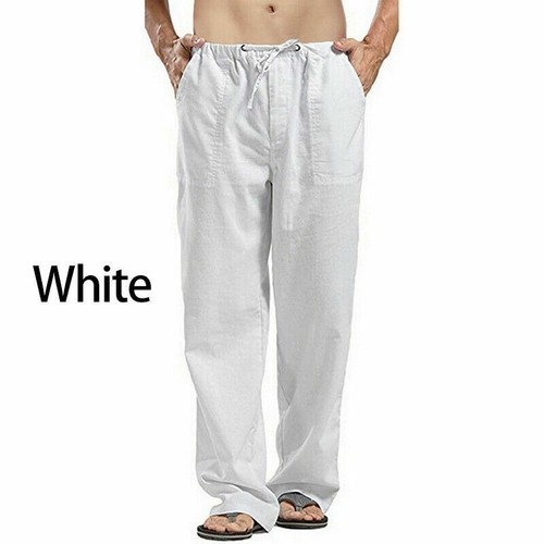 Mens cotton linen baggy - cotton,