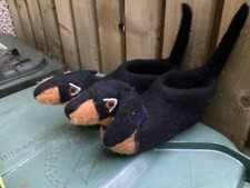 Sew Heart Felt Dachshund sausage dog Slippers uk 4, eu 37 lovely