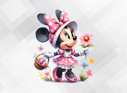 Easter minnie mouse bunny - easter,