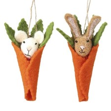 Set of Two Felt Mice in