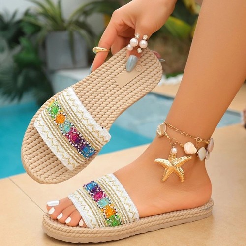 Womens sliders slippers slip - slippers,
