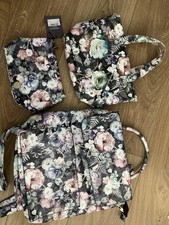 Paperchase Mystic Rose Backpack, Lunch Bag And Cosmetic Bag Set - Gothic Floral