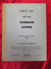 PARTS LIST FOR THE SUNBEAM