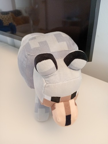 Mojang minecraft wolf soft toy - minecraft,