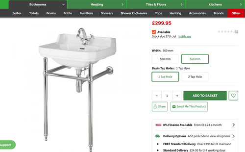 Bathroom freestanding sink - bathroom,