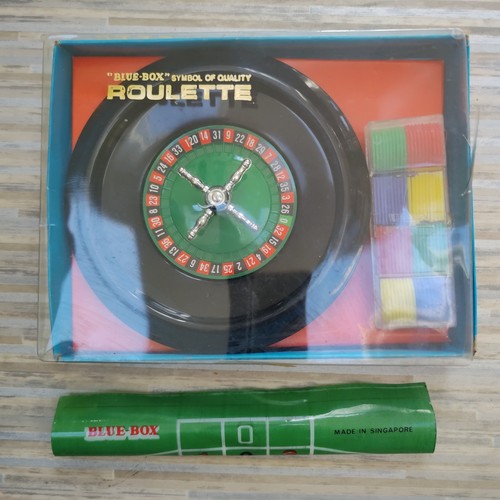 Vintage blue box roulette - vintage, "blue-box"