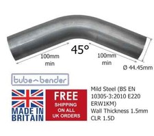 45 degree 45mm 1.75" OD 1.5D
