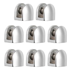 8Pcs Glass Shelf Bracket Clamps Adjustable Shower Glass Holders