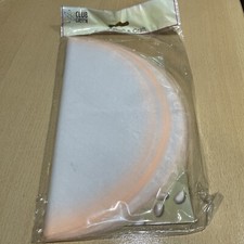 25 Fluorescent Orange Straight EDGE Organza Tulle Circles bomboniere Favour Net