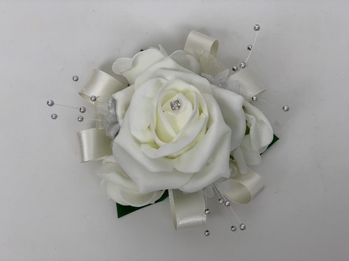Wrist corsage wedding - wrist, pearl
