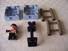 Lego Duplo - Figure Articulated, 2 Container Underpart, 2 Bridge Support, Column