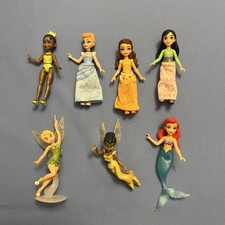 DISNEY PRINCESS SMALL DOLLS RAPUNZEL TIANA MULAN ARIEL