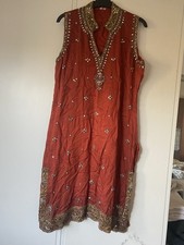 Rust Orange Kurta Top Tunic