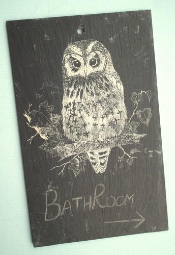 Welsh slate wall plaque - welsh, sign