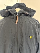 Genuine Lyle And Scott Mens Black Waterproof Raincoat Jacket Size XXL