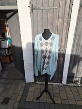 Men's Pringle 1990s Vintage Merino Wool V- Neck Jumper Size  2XL