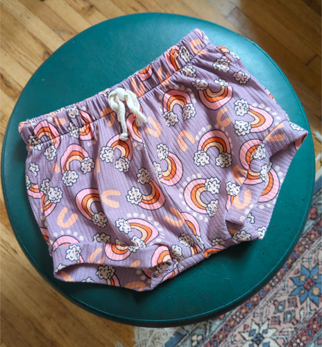 Ribbed rainbow print - print, bloomers