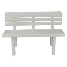2 Seater Plastic Garden Bench Weather Resistant Waterproof Outdoor Furniture