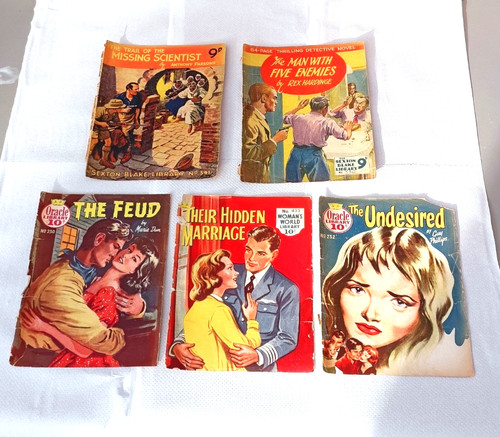 Vintage pulp fiction - fiction, comic