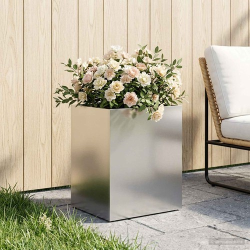 Vidaxl garden planter silver - garden,
