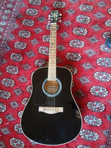 Black left handed acoustic - left,