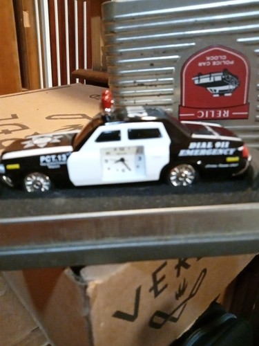 Police car clock - police,