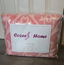 Cozee Home Pink Duvet Set King