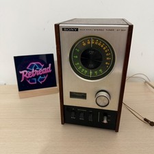 Sony ST-80F Vintage Solid State Stereo FM/AM Stereo Tuner Wooden Retro Vintage