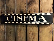 CINEMA Sign Vintage ANTIQUE