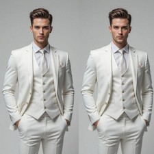 Cream Men's Suits Business