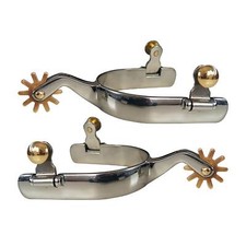 1 Pair Horse  Engraved Boots  Western Cowboy Spur for Equipment