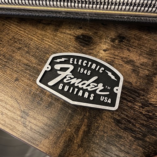 Fender guitar logo badge - guitar,