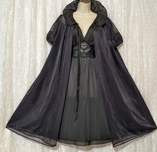 Vtg vassarette black - vtg, chiffon