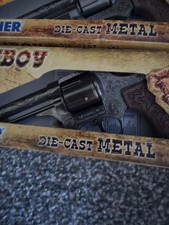 Gonher Diecast Metal 8 Ring Shot Cowboy kids play Gun NEW