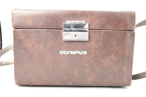 Vintage brown hard camera case - brown,
