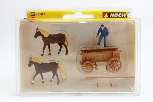 Noch 16703 hay wagon horse - hay,