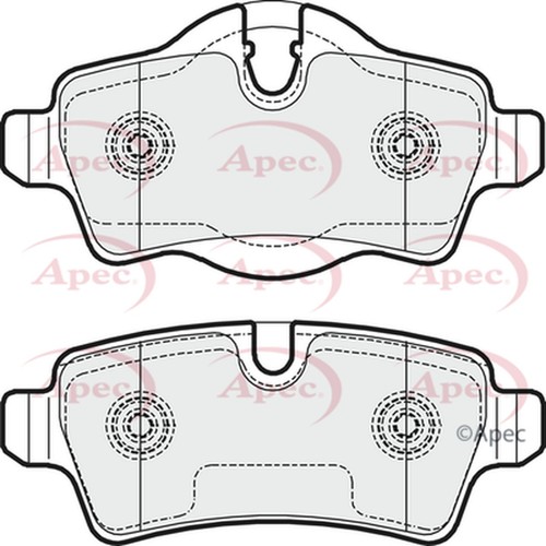 Brake pads set for mini - set, cooper