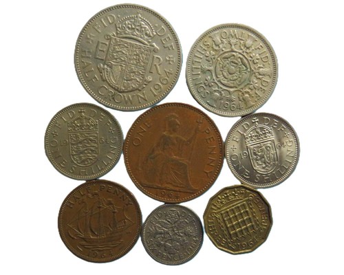 1964 great britain coin year - great,