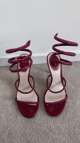 Rene caovilla cleo heels - heels, red