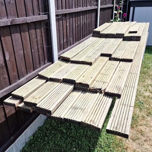 Used timber decking boards - used,
