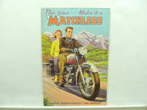 1959 matchless brochure poster - 1959,